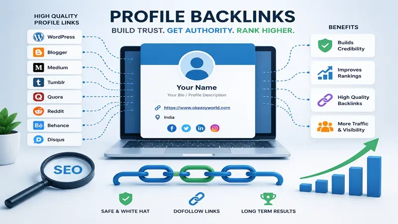 Free high DA PA profile creation sites